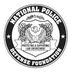 Logo of the National Police Defense Foundation, featuring an eagle and a shield, symbolizing support for law enforcement and community safety initiatives.