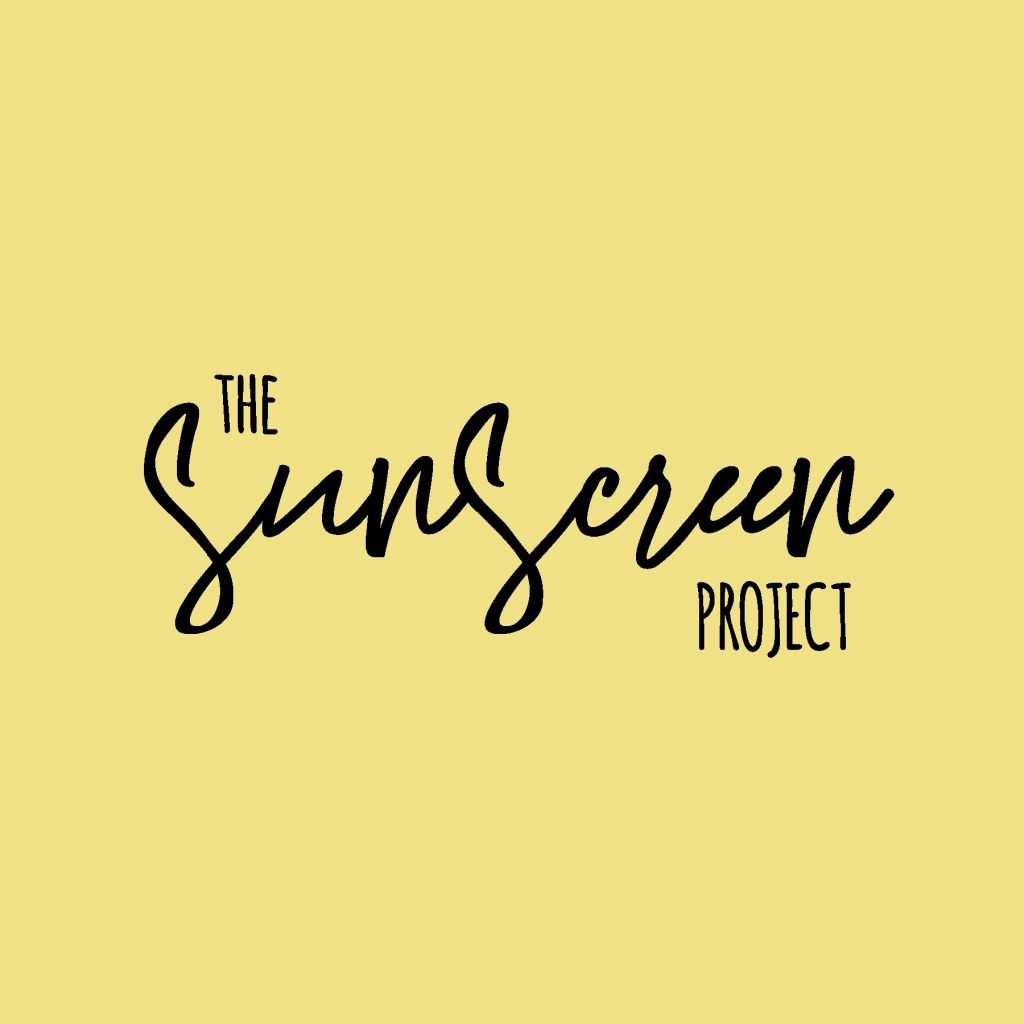 The Sunscreen Project logo on a yellow background, representing community health and youth sports sponsorship initiatives by Systems Integrations.